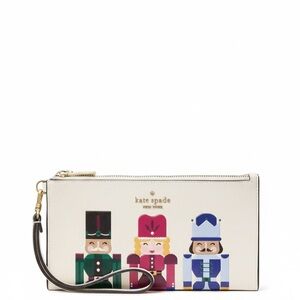 Kate Spade NWT Oh What Fun Nutcracker Wristlet 2024 Holiday Limited Edition